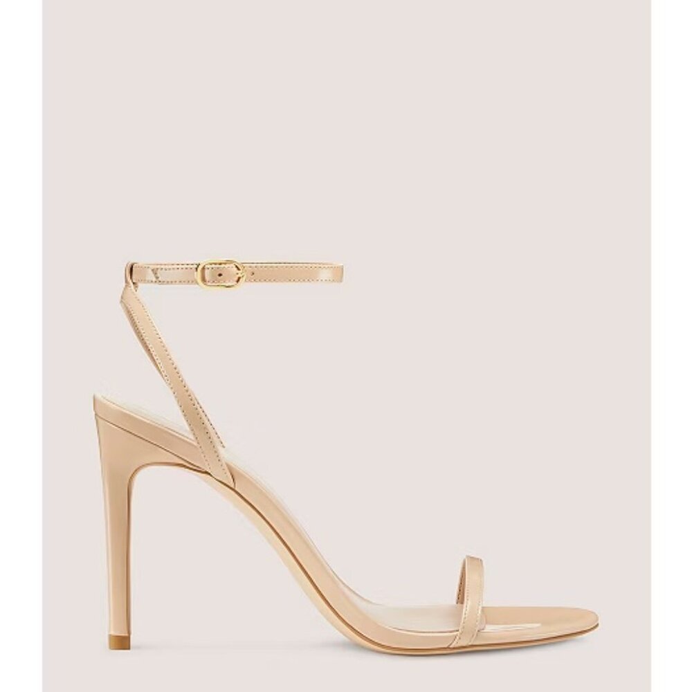New Patent leather/Golden Beige Stuart Weitzman (8) DANCER 95 SANDAL